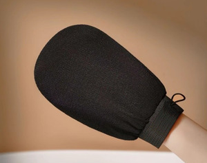 Guantes de baño marroquíes de viscosa con logotipo y paquete personalizados, guantes de baño exfoliantes turcos para masaje de piel para Sauma - Product Image 3