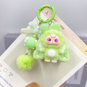 Porte-clés en peluche 3D floqué, nouveau, pour bébé de 3 ans, accessoires, dessin animé mignon, pendentif de sac, souvenir, cadeau - Product Image 2