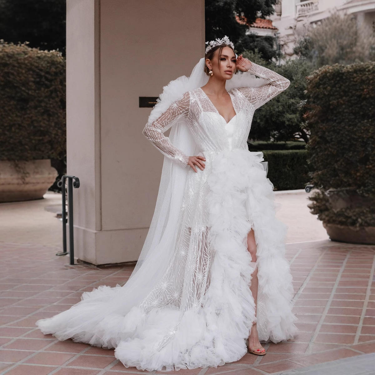 Catálogo de fabricantes de vestido de novia para embarazadas de