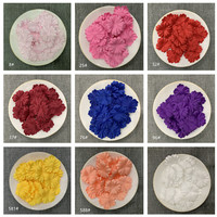Vente en gros de pétales artificiels colorés personnalisés 24mm fleur artificielle de mariage décoration de la maison bricolage multicolore décalcomanie en dentelle de satin SD64