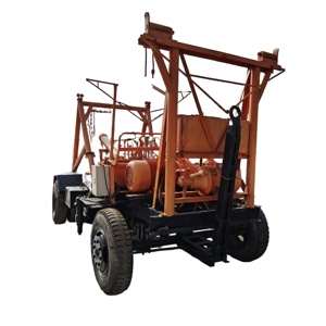 Hiệu quả cao động cơ diesel Powered 100m mỏ khoan Giàn Khoan Quay máy khoan thủy lực nước giếng Mẫu Giàn Khoan giếng dầu - Product Image 1