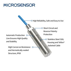 Sensor de Nivel Hidrostático Sumergible de Acero Inoxidable Serie MPM426W de MicroSensor para Tanques de Almacenamiento - Product Image 1