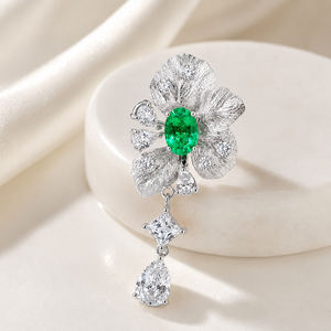 Pendentif de fiançailles UM Jewelry en argent 925 avec saphir cultivé et zircon, idéal pour le quotidien, un cadeau d'anniversaire de mariage - Product Image 4