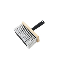 Brosse de plafond à poils en nylon bicolores avec poignée ergonomique pour murs, plafonds et papiers peints