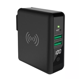 อะแดปเตอร์ชาร์จไร้สายแบบ3 in 1สำหรับชาร์จโทรศัพท์มือ<span class=keywords><strong>ถือ</strong></span>แหล่งจ่ายไฟแม่เหล็กแบบพกพา - Product Image 3