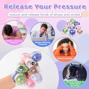 Fidget Stress <b>Balls</b> Adults Cute Dumplings Eco-Friendly TPR Stress Relief Bulk Squishy <b>Squeeze</b> <b>Ball</b> Set Birthday Party Favors - Product Image 4