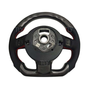 Para <span class=keywords><strong>Audi</strong></span> R8 Tt Roadster <span class=keywords><strong>Rs</strong></span> Tts Mk2 8j 2008 2009 2010 2011 2012 2013 cuero perforado fibra de carbono volante <span class=keywords><strong>Interior</strong></span> del coche - Product Image 2