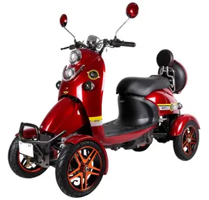 CE fabrika sıcak satış elektrikli 3 tekerlekli üç tekerlekli bisiklet 48V/60V 500W Motor 20Ah lityum pil elektrikli motosiklet Scooter