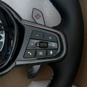 Volante Deportivo de Cuero Compatible con <span class=keywords><strong>BMW</strong></span> M3 M4 M5 M6 X3 X4 X5 X6 X7 <span class=keywords><strong>X8</strong></span> G01 G12 G20 G30 G80 G82 330i M340i - Product Image 3