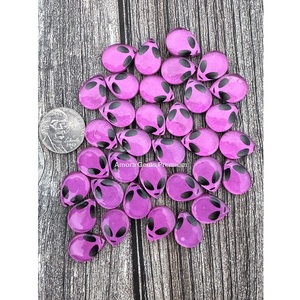 Màu Hồng người ngoài hành tinh khuôn mặt hình ảnh Cabochon Set với Doublet Loose đá quý hoàn hảo cho đồ trang sức làm DIY Thủ công mỹ nghệ và tùy chỉnh - Product Image 1