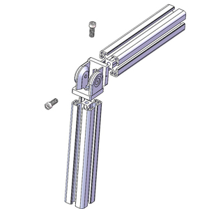 Trung Quốc Nhà Sản Xuất 2114 Chất Lượng Tốt 25*25Mm 25C Chết Đúc Kẽm Pivot Doanh Kết Nối Góc Khung Giá Cho Nhôm Đùn - Product Image 3