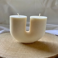 Hausgemachte Arch Rainbow Geometric Arch V-förmige duftende Aromatherapie-Kerze