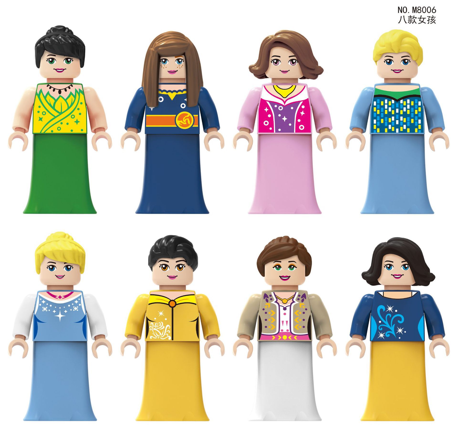M8006 girl model ( 8 pcs set)