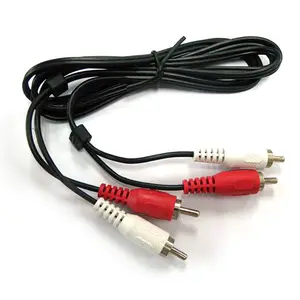 Хит продаж высокое качество FX-RC11D-1.5M высокого качества RCA кабель со штыревыми соединителями на обоих концах для подключения внешних устройств к 2RCA для 2RCA Аудио Видео Аудио-и видеокабель