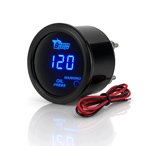 Jauge de <span class=keywords><strong>pression</strong></span> d'<span class=keywords><strong>huile</strong></span> numérique universelle de 2 pouces (52 mm) avec LED bleue pour voiture, camion, bateau, tableau de bord marin - Product Image 1