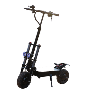 Scooter électrique pliable 2026 de bonne qualité, longue distance, vitesse rapide, suspension avant à huile, accélérateur au doigt, 6000W, double moteur, 60V - Product Image 1