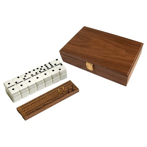 Ensemble de jeu Domino Double Six personnalisé en usine boîte en bois Domino populaire pour jeu de table professionnel - Product Image 6
