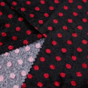 Belle impression tricot <span class=keywords><strong>robe</strong></span> en velours minky dot tissu de velours doré - Product Image 3