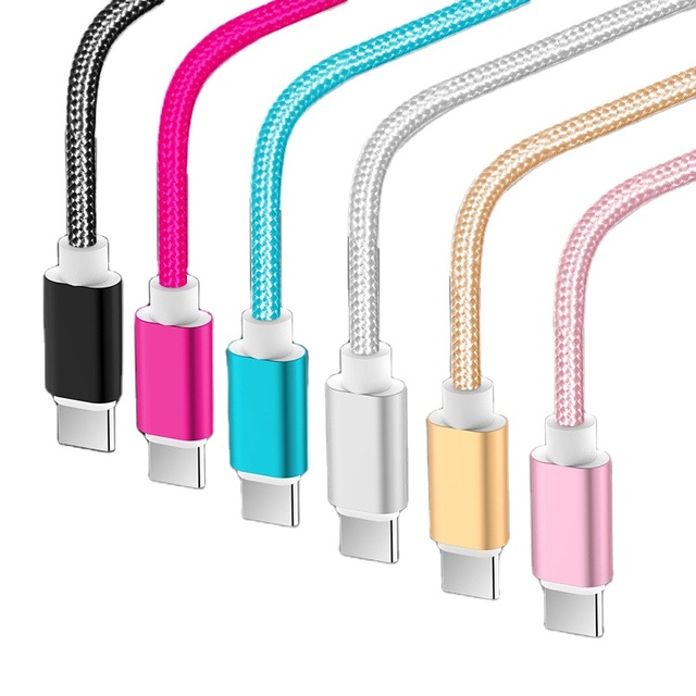 Nylon Braid USB a to Type C Cable for Mobile Phone Fast Charging Usb Charger Type C Usb Cord