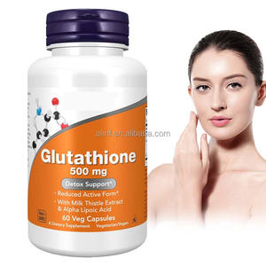 500mg Bentuk Aktif Tereduksi untuk Mendukung Detoksifikasi dengan Ekstrak Milk Thistle Asam Alfa Lipoat 60 Kapsul Vegetarian Kapsul <span class=keywords><strong>Glutathione</strong></span> Vegan - Product Image 1