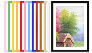 13 màu đen trắng hồng xanh nâu sồi rắn Khung gỗ thông A1 A2 A3 A4 8x10 11x14 khung ảnh cho tường - Product Image 5