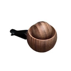 Difusor de Aroma en Forma de Bola de Madera de Nogal para Coche, Adorno para la Ventilación del Vehículo, Decoración Interior con Fragancia de Aceites Esenciales - Product Image 4