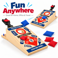 Mini jeu de Cornhole de table, jeu de lancer de sacs de céréales portable pour divertissement en intérieur et en extérieur