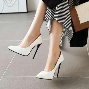 Zapatos de Tacón Alto y Fino Tallas Grandes 45 48 para Mujer, Versátiles de Poliuretano en Verde, Rojo y Amarillo, Ideales para Fiesta, Oficina y Boda - Product Image 3