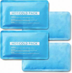 Compresas de Gel Reutilizables para Terapia de Frío y Calor - 4 Compresas de Gel Grandes - Solución de Tratamiento de Frío y Calor para Lesiones 10 x 5 Pulgadas - Product Image 1