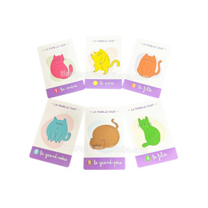 Boîte en papier personnalisable pour <span class=keywords><strong>jeu</strong></span> de cartes familial français <span class=keywords><strong>7</strong></span>, avec logo personnalisé, animaux de dessin animé mignons, écologique, recyclable et brillant - Product Image 2