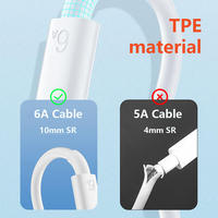 Câble de données USB vers Type C pour téléphone portable, marque Zhixin, charge super rapide 6A, 1M, 1.5M, 2M, OD 3.8, conducteur en cuivre pur, isolation en feuille TPE