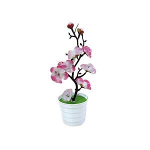 Bonsái Artificial de Flor de Invierno Simulada, 7 Flores, 2 Capullos, Planta en Maceta Miniatura, Flor Artificial para Decoración de Entrada, Hogar y Estudio - Product Image 5
