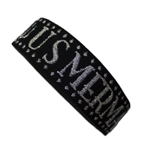 Bande élastique tissée jacquard pour sous-vêtements, ceinture élastique en nylon, élasthanne et lurex scintillant, sangle élastique pour slips et boxers