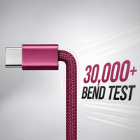 Câble USB C vers USB C Premium 240W PD à charge rapide avec puce E-Marker intelligente, cordon d'alimentation tressé en nylon pour MacBook, iPad, Samsung S24 Ultra