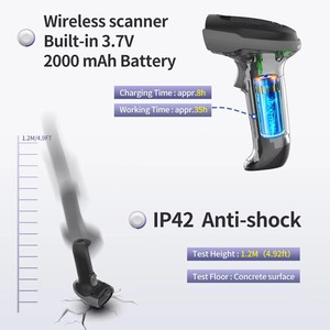 เครื่องสแกนบาร์โค้ดไร้สาย GT-1502C+H 2.4G พร้อมขาตั้ง USB ระบบตรวจจับอัตโนมัติ เครื่องอ่านโค้ด QR แบบพกพา 2 มิติ สำหรับงานโลจิสติกส์และซูเปอร์มาร์เก็ต - Product Image 4