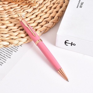 Penna a Sfera <span class=keywords><strong>in</strong></span> Metallo Rosa per Signora Elegante con Logo Personalizzato - Product Image 2