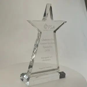 Customized solid wood base of crystal trophy Creative honor medal production Excellent staff award sales champion