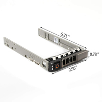 Nouveau 8FKXC 08FKXC 2.5" SAS SATA Plateau de remplacement à chaud en plastique pour PowerEdge R730XD R930 R430 R630 Garantie de 6 mois