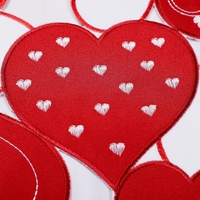 OWENIE décoration de la maison saint-valentin, fleur d'amour, drapeau de table rouge, chemin de table brodé