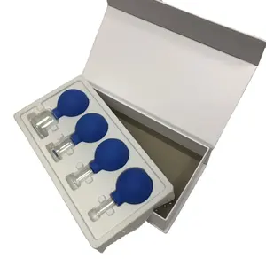 Set van 4 anti cellulite cup vacuüm cupping massage facial zuignappen therapie set