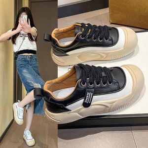 Chaussures de sport décontractées pour femmes, nouvelle collection printemps 2024, à semelle épaisse et souple, style 'ugly cute', polyvalentes, couleur rouge tendance 26 - Product Image 3