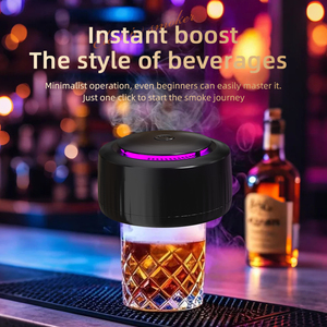 Wholesale Premium Portable Whiskey Smoker Kit ABS+PA Plastic Reusable Eco-Friendly <b>Bar</b> <b>Tool</b> Modern Luxury - Product Image 4