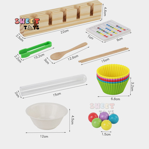 Juguete <span class=keywords><strong>de</strong></span> aprendizaje <span class=keywords><strong>de</strong></span> matemáticas <span class=keywords><strong>de</strong></span> educación temprana juguete educativo temprano <span class=keywords><strong>de</strong></span> madera <span class=keywords><strong>de</strong></span> ábaco colorido Montessori Ábaco aprendiendo a contar números - Product Image 3