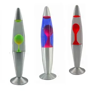 Top Kwaliteit Kleur Veranderd Rocket Stijl Woonaccessoires Decoratie Vergulde Rocket Shape Led Night Light Motion Sensor Lava Lamp