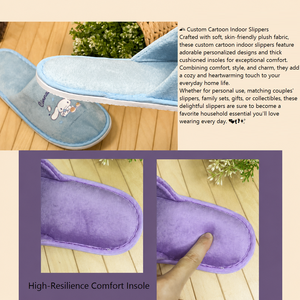 Chaussons d'intérieur personnalisés en EVA brodés de dessins animés, à bout fermé, légers, antidérapants, toutes saisons, pour maison d'hôtes - Product Image 2