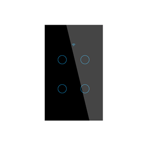 Interrupteur mural tactile WiFi Tuya 1 à 4 gangs, en verre, compatible Google Home Alexa, commande vocale, <span class=keywords><strong>Smartlife</strong></span> US AU, panneau tactile intelligent - Product Image 1