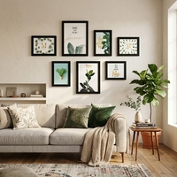 Set Bingkai Foto Bambu Modern 20x20 Bingkai Foto 50x70 Bingkai Dinding Grosir Kader Kayu Penyangga Foto