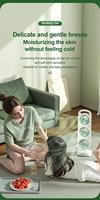 3 têtes de turbine pour un refroidissement puissant et large, fonctionnement silencieux, poignée intégrée, rechargeable, compagnon idéal pour les voyages en intérieur