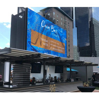 Layar LED Kabinet Luar Ruangan Full Color 960x960 dengan Bukaan Belakang P3 P4 P5 P6 P8 P10 Video Wall LED