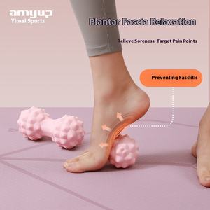 Boules de yoga à libération myofasciale à haute densité boules de <span class=keywords><strong>massage</strong></span> à pointes pour la fasciite plantaire soulagement de la douleur au pied cou dos Muscle Yoga - Product Image 2